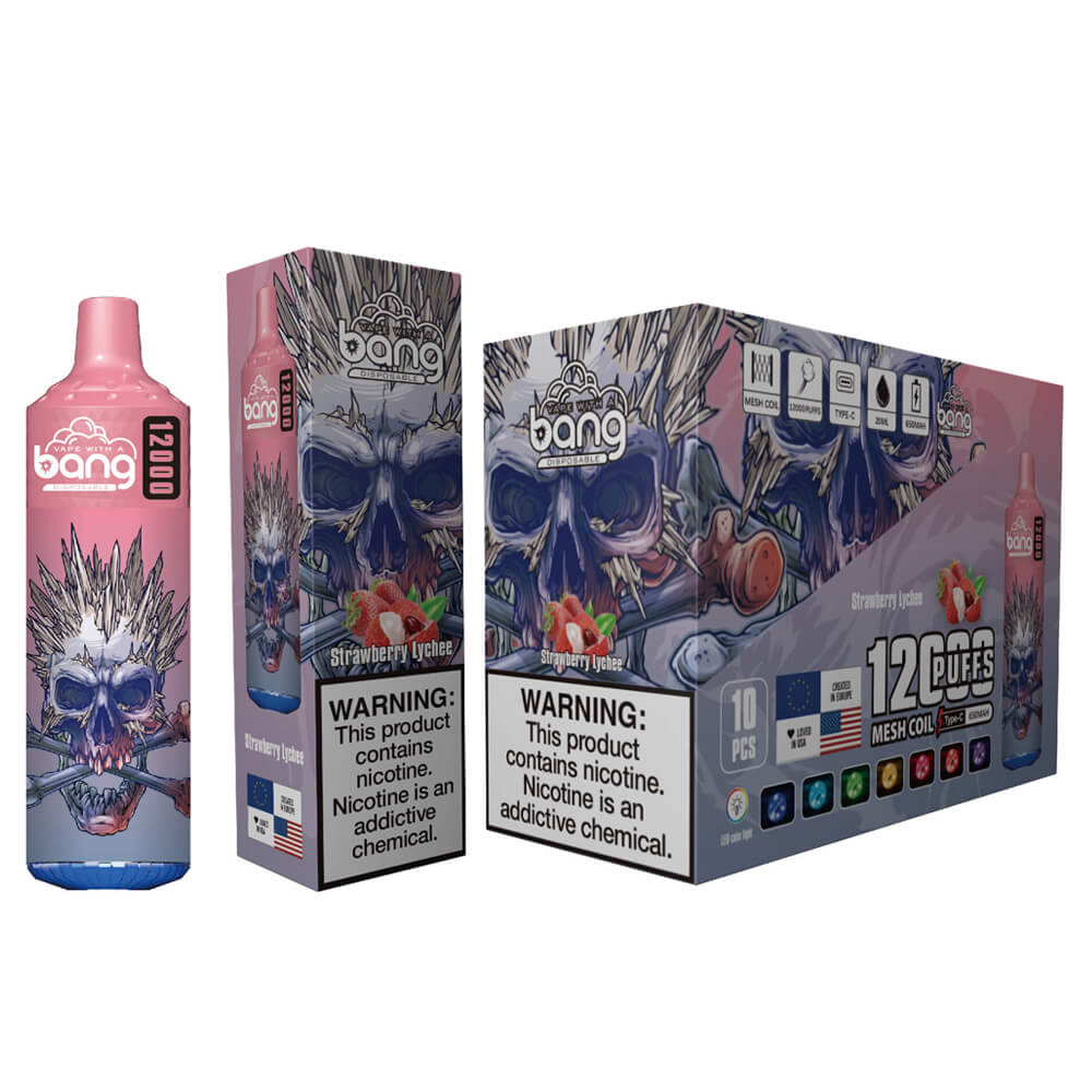 BANG MESHCOLL 12000 PUFF Disposable Vape In Sales-650mAh Battery, 20ml E-liquid, Multiple Nicotine 20 Flavors