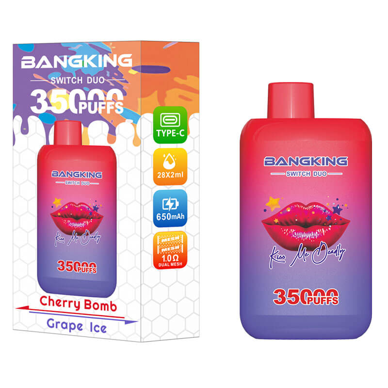 Bang King 35000 Puffs Disposable Vape - 36ml E-Liquid, 650mAh Battery Summer 12 Flavors