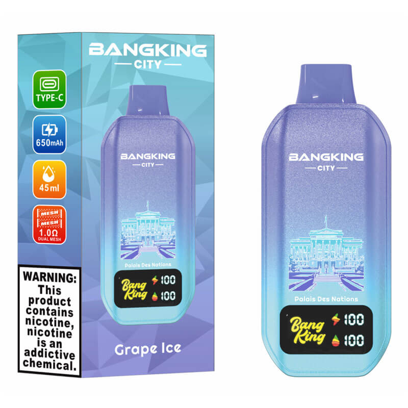 Bang King City 50000 Puffs Vape - 45ml E-liquid,650mAh 0%-5% Nicotine, 12 Flavors