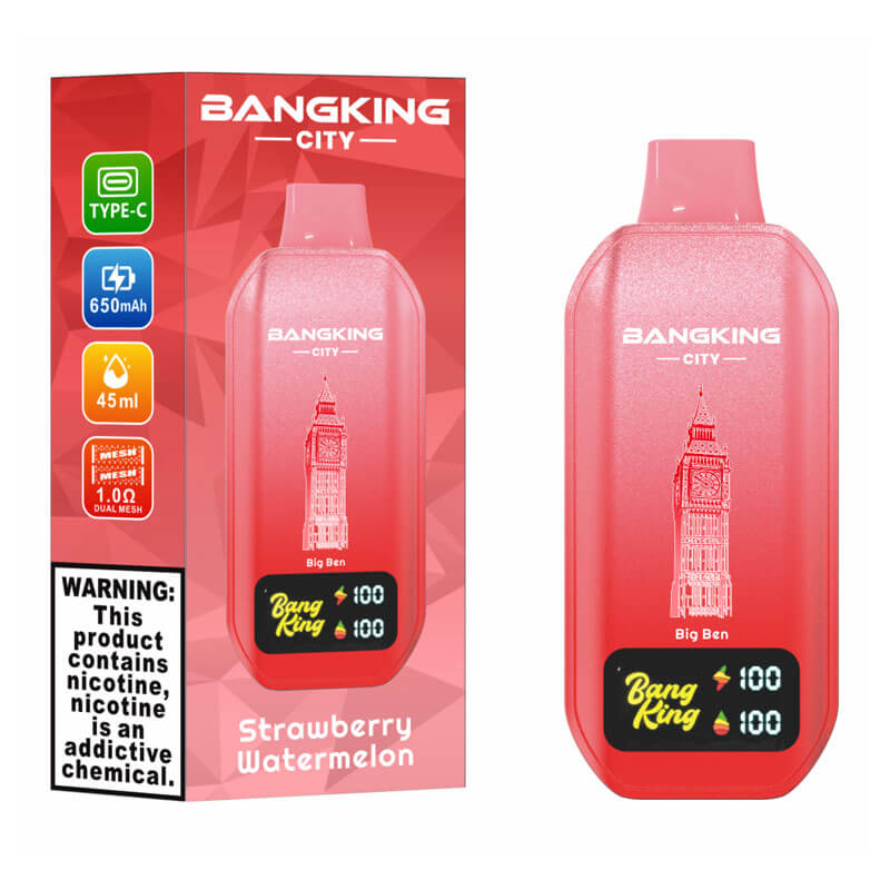 Bang King City 50000 Puffs Vape - 45ml E-liquid,650mAh 0%-5% Nicotine, 12 Flavors
