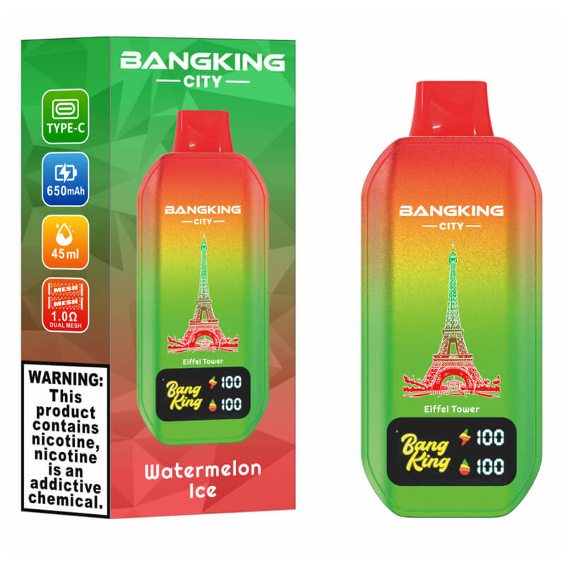 Bang King City 50000 Puffs Vape - 45ml E-liquid,650mAh 0%-5% Nicotine, 12 Flavors
