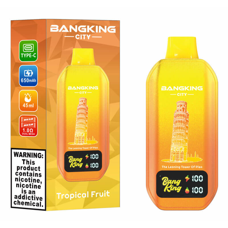 Bang King City 50000 Puffs Vape - 45ml E-liquid,650mAh 0%-5% Nicotine, 12 Flavors