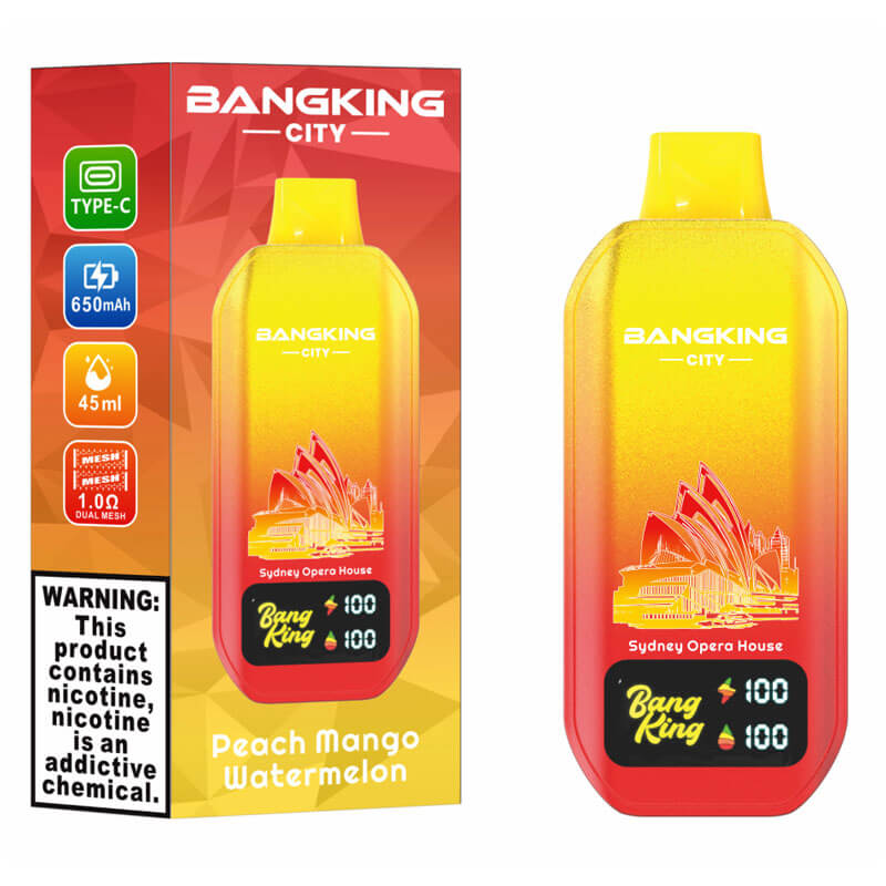 Bang King City 50000 Puffs Vape - 45ml E-liquid,650mAh 0%-5% Nicotine, 12 Flavors