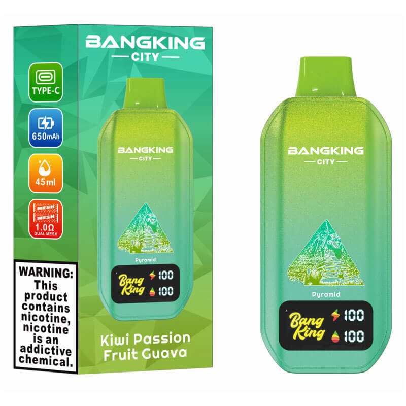 Bang King City 50000 Puffs Vape - 45ml E-liquid,650mAh 0%-5% Nicotine, 12 Flavors