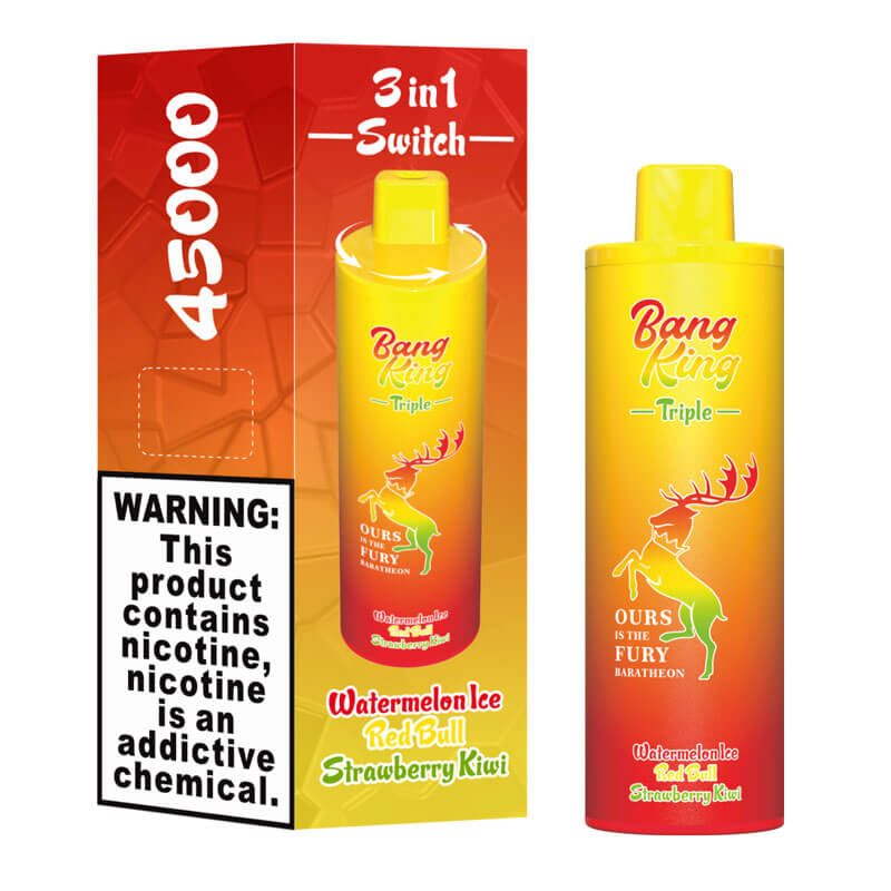 Bang King Triple 45000 Puffs 3 in 1 Disposable Vape 650mAh 15ml 10 Flavors
