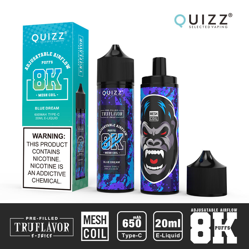 QUIZZ VAPMOD QD62V2 8000Puffs Disposable Vape Wholesale