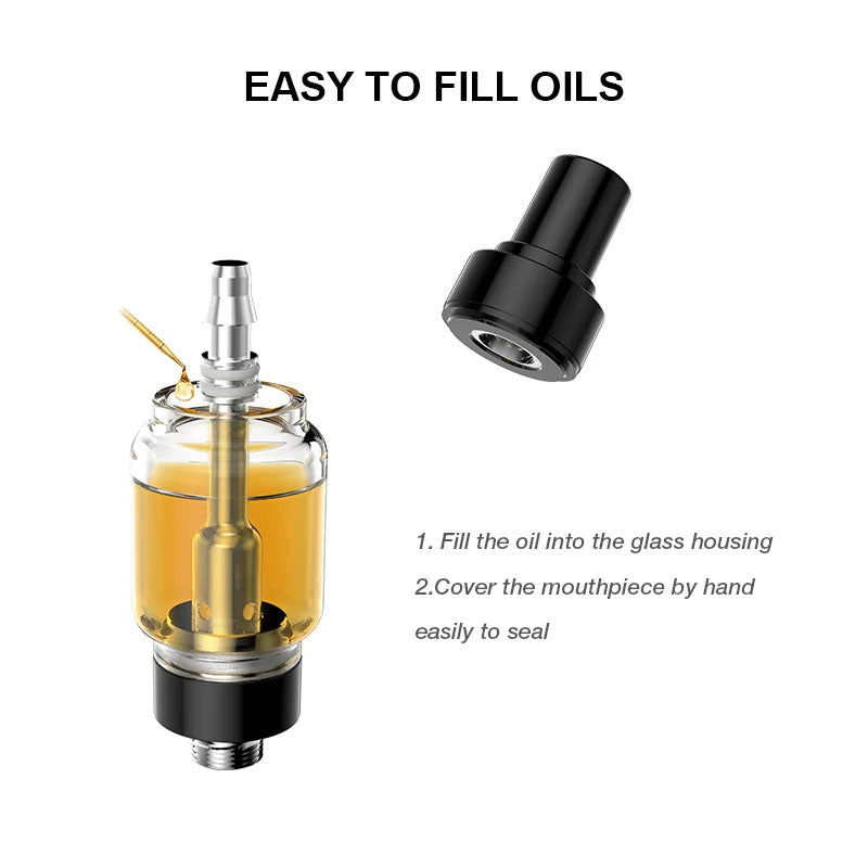 3ml CBD Vape Cartridge Thick Oil Vaporizers Vape Pen Cartridge 510 Thread Atomizer