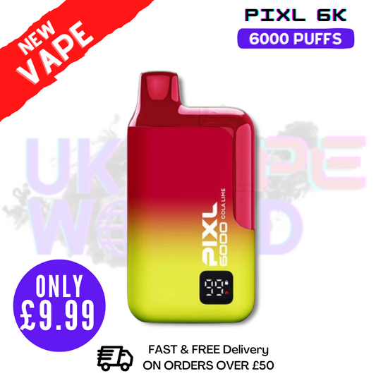 Cola Lime Pixl 6000 6K Puff Disposable Bar - Only £9.99
