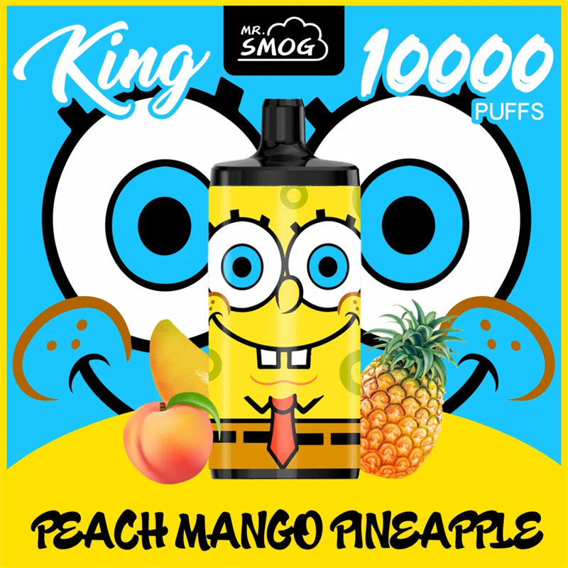 10000 Puffs Disposable Vape - Dual Mesh Coil, 20ml, 10 Flavors