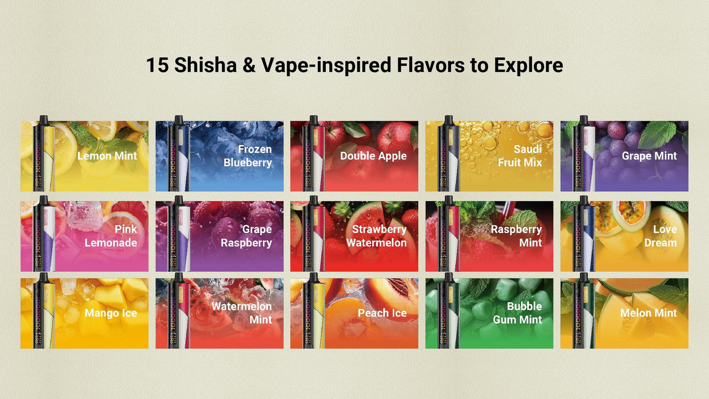 ELFBAR E-Shisha Luxe 30000 Puffs 20MG Disposable Vape Description 2%Nicotine