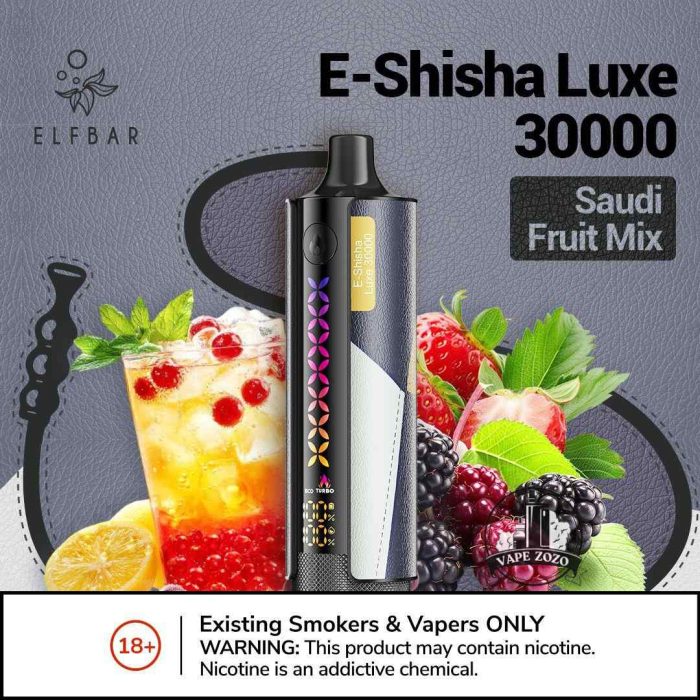 ELFBAR E-Shisha Luxe 30000 Puffs 20MG Disposable Vape Description 2%Nicotine