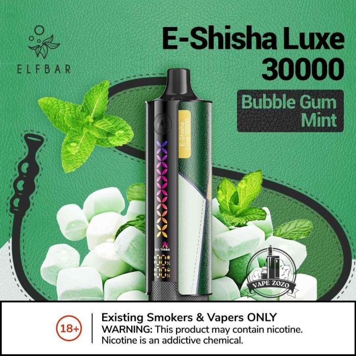 ELFBAR E-Shisha Luxe 30000 Puffs 20MG Disposable Vape Description 2%Nicotine