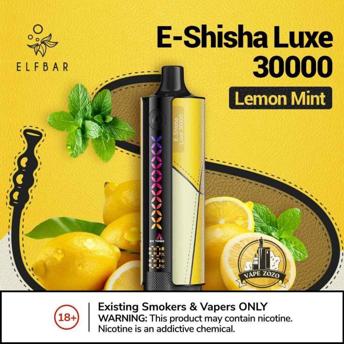 ELFBAR E-Shisha Luxe 30000 Puffs 20MG Disposable Vape Description 2%Nicotine