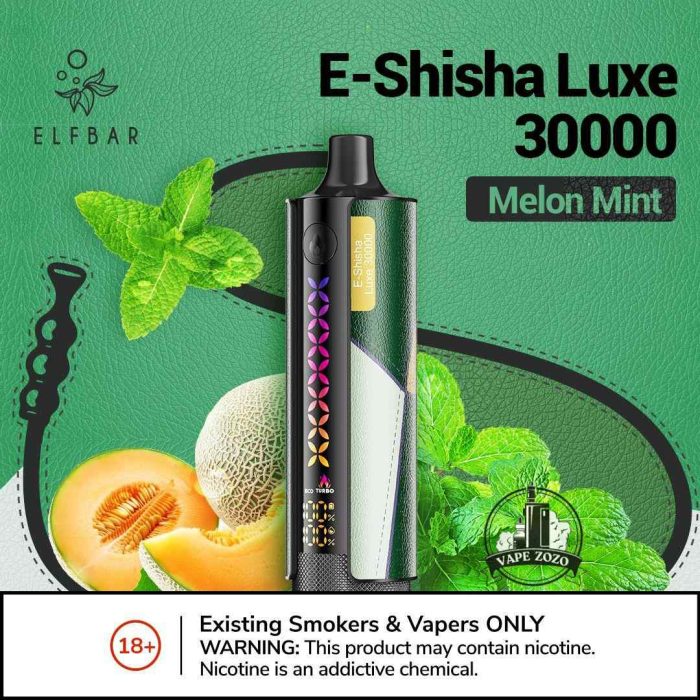 ELFBAR E-Shisha Luxe 30000 Puffs 20MG Disposable Vape Description 2%Nicotine