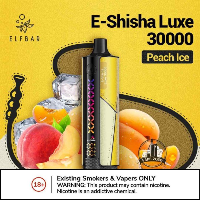 ELFBAR E-Shisha Luxe 30000 Puffs 20MG Disposable Vape Description 2%Nicotine