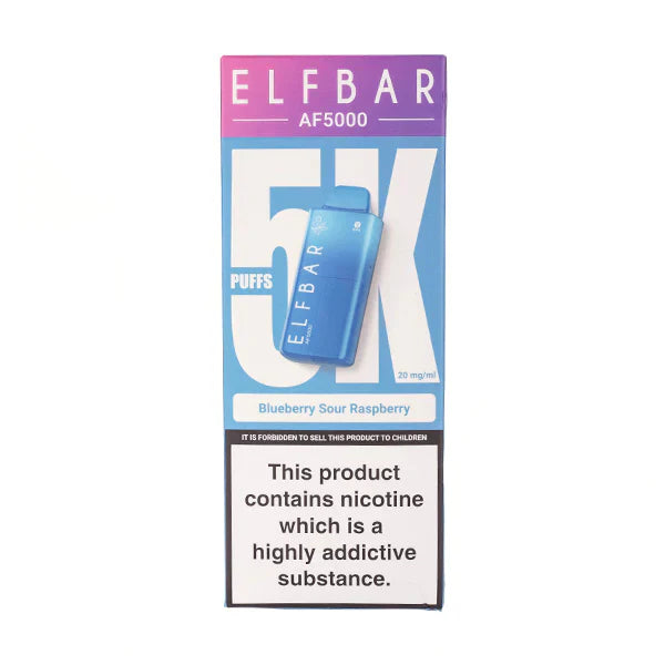 PACK OF 5 PC- Elf Bar AF5000 Disposable Vape TPD UK