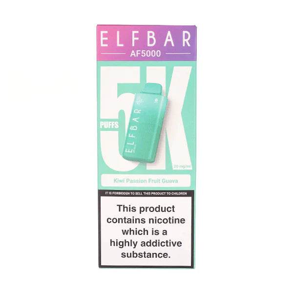 PACK OF 5 PC- Elf Bar AF5000 Disposable Vape TPD UK