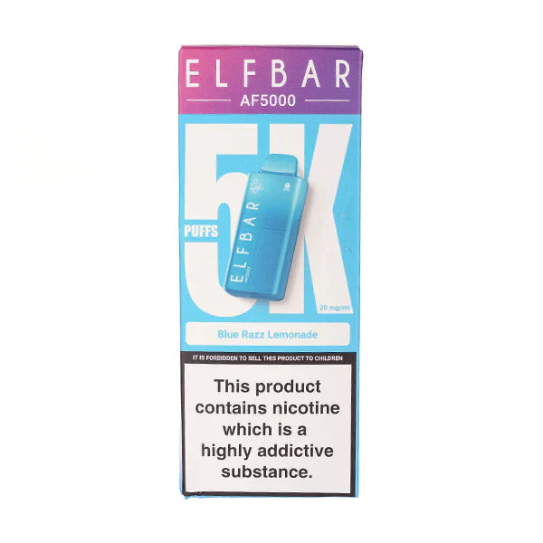 PACK OF 5 PC- Elf Bar AF5000 Disposable Vape TPD UK