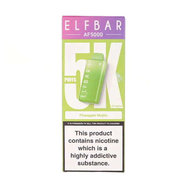 PACK OF 5 PC- Elf Bar AF5000 Disposable Vape TPD UK