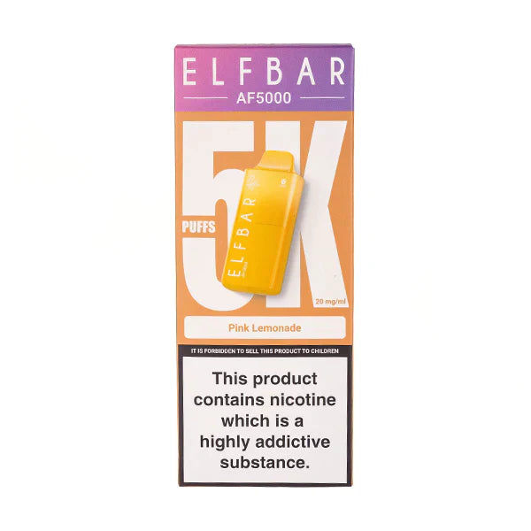PACK OF 5 PC- Elf Bar AF5000 Disposable Vape TPD UK