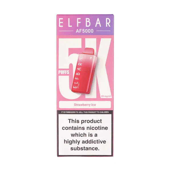 PACK OF 5 PC- Elf Bar AF5000 Disposable Vape TPD UK