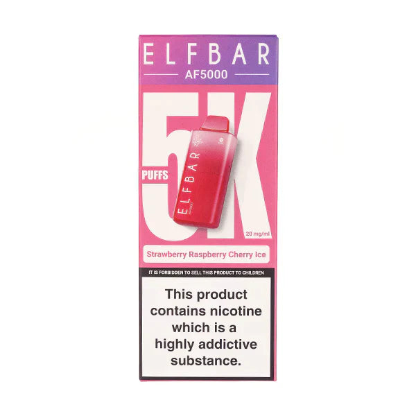 PACK OF 5 PC- Elf Bar AF5000 Disposable Vape TPD UK