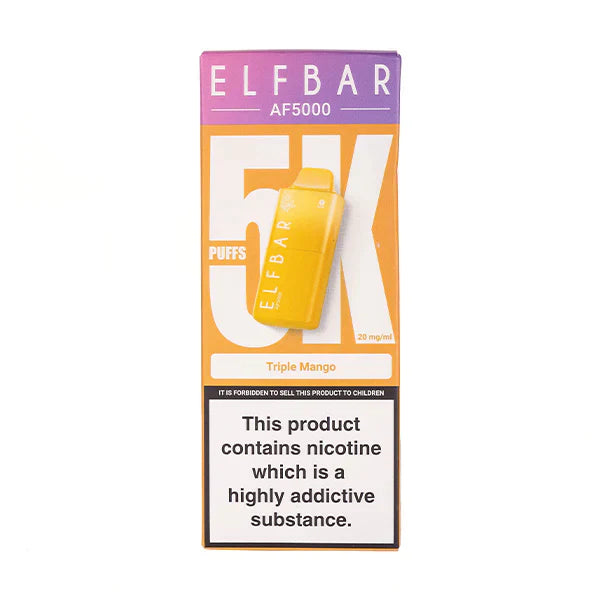 PACK OF 5 PC- Elf Bar AF5000 Disposable Vape TPD UK