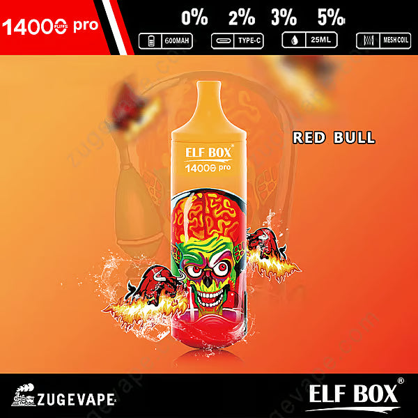 ELF Box Rgb 14000 Puffs Pro Wholesale Vape 25ml 600mah 11 Flavors