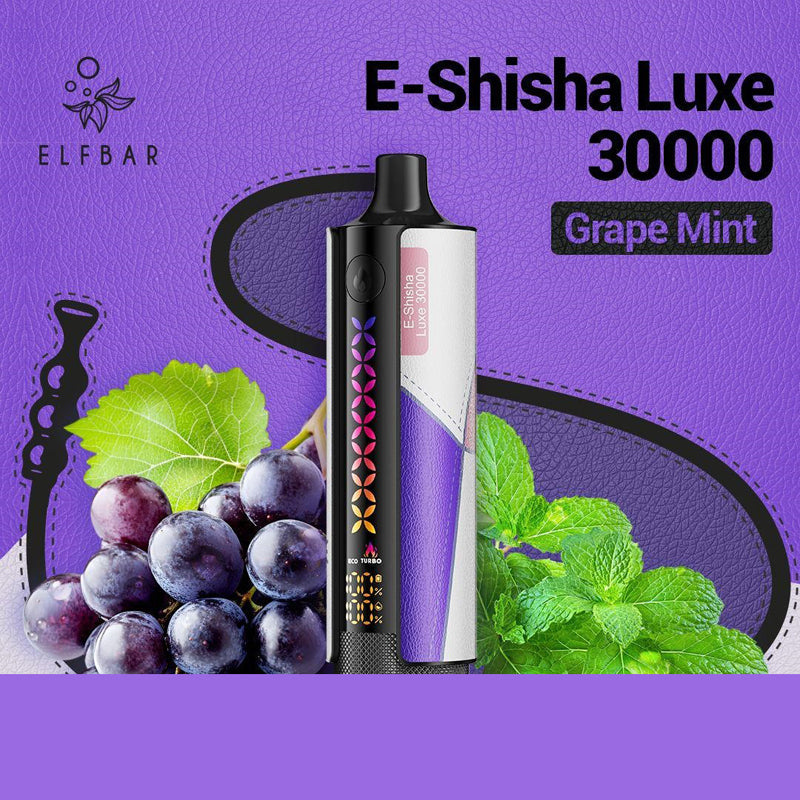 ELFBAR E-Shisha Luxe 30000 Puffs 20MG Disposable Vape Description 2%Nicotine