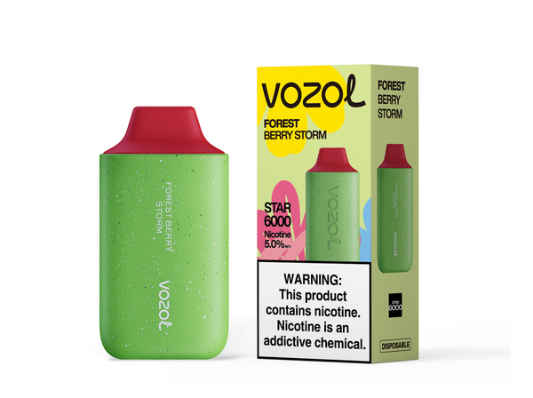 Vozol Star 6,000 puffs 500mAh battery 17 Flavors
