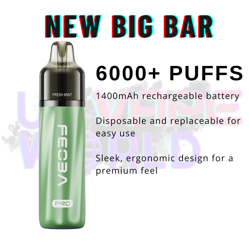 Fresh Mint Feoba Pro 6000 6K Puff Pod Kit