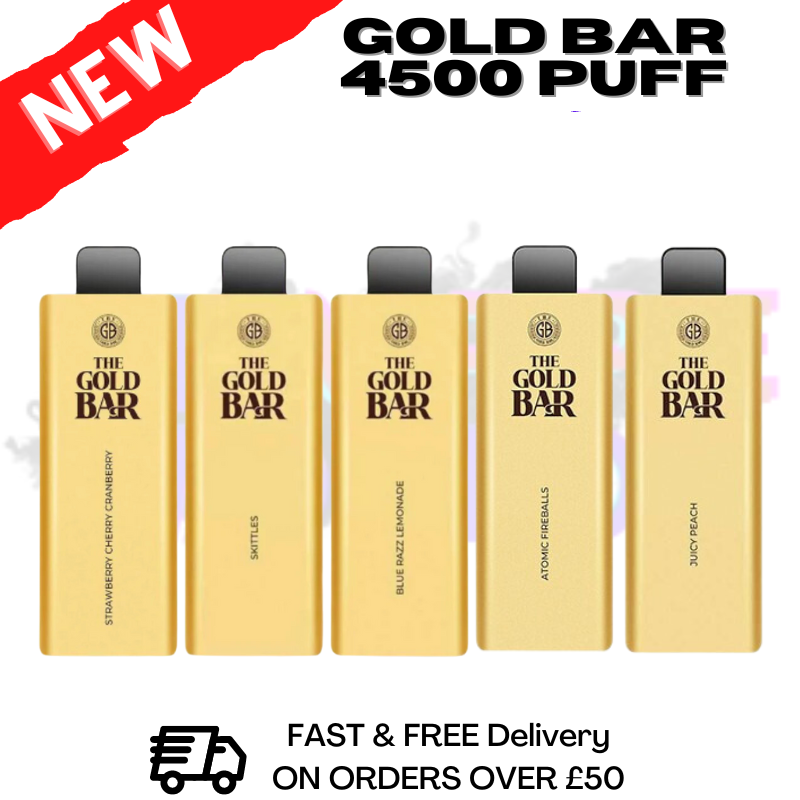 Gold Bar 4500 Puff Box Of 10
