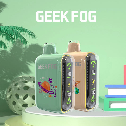 Geek Fog Pulse 10000 Puffs Regular 20000 Puffs LED Screen Wholesale Disposable Vape Pen Electronic Cigarette Dual Mesh Coil Rechargeable Battery 12 Flavors