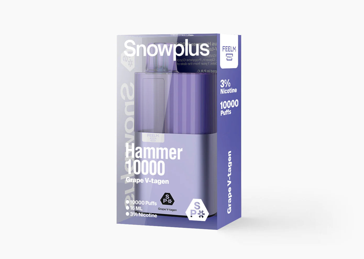 Snowplus Hammer 10000 Puffs Disposable Vape Wholesale-550mAh baterry, 16ml E-liquid, Multiple Nicotine 10 Flavors