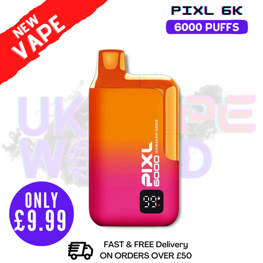 Hawaiian Oasis Pixl 6000 6K Puff Disposable Bar - Only £9.99
