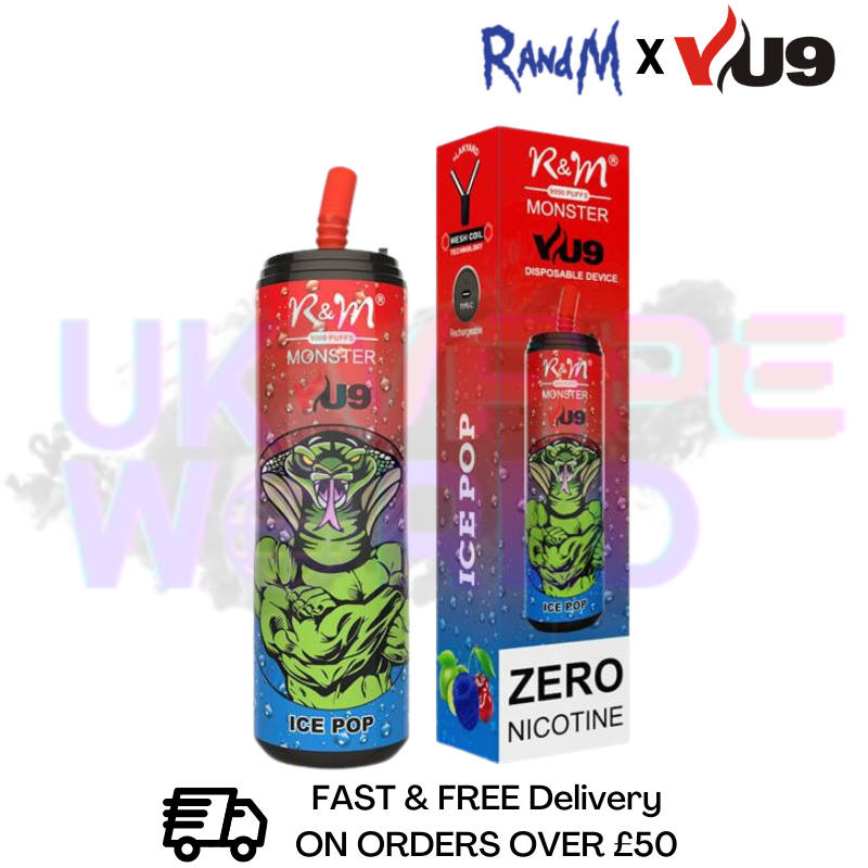 RandM Tornado 9000 Puff 9K Bar ZERO | 0MG |