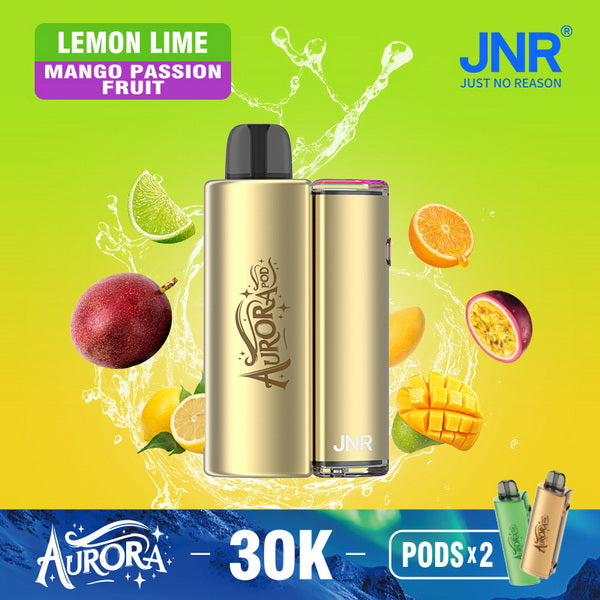 JNR Aurora 30K Pod Vape Kit-900mAh Battery, 20ml E-liquid, Multiple Nicotine 12 Flavors
