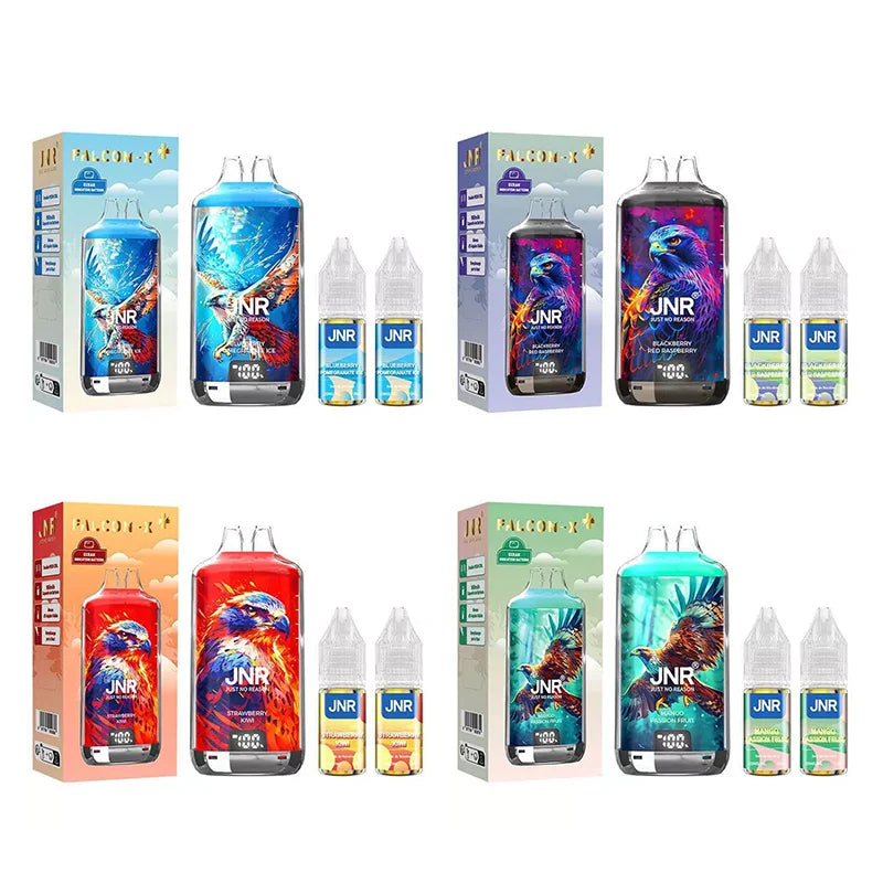 JNR Falcon X 28000 Puffs Vape- 20ml E-liquid, Multiple Nicotine 10 Flavors