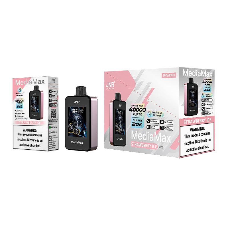 Wholesale Newest Jnr Vape watch 30000 Game Vape Multi Function Music Vape Disposable Vape Pen Mediamax 40000 Puffs Phone Call Magic Watch Vape-1000mAh Battery, 21ml E-liquid, Multiple Nicotine 10 Flavors