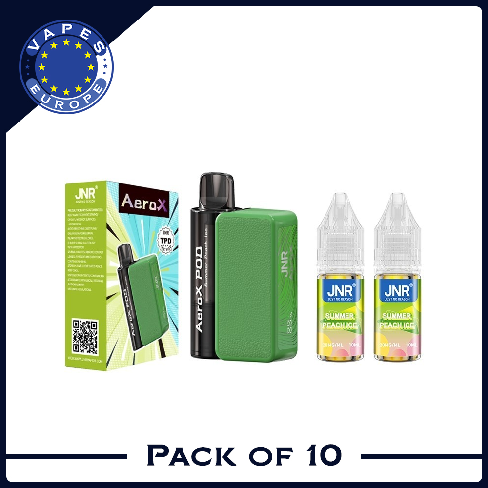 JNR Aero X 32000 puffs bar 20mg nicotine (Box of 10) 10 Flavors