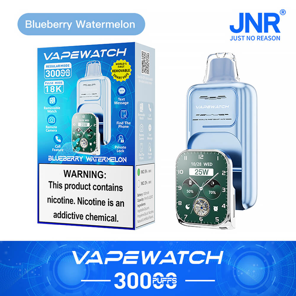 JNR Vape Watch 30000 Puffs Disposable Vape (2%3%5%Nicotine)19ML 850mAh 10 Flavors Available In Sales