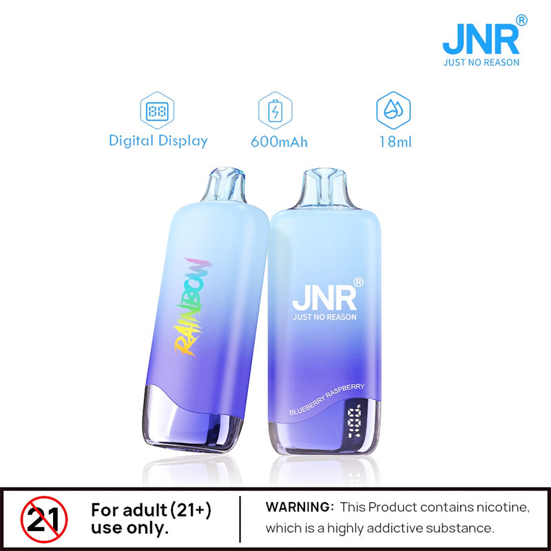 Jnr Rainbow 10500 Puffs Bar Dual Mesh Vaper Disposable Vapes With Display-600mAh Battery,18ml E-liquid, Multiple Nicotine 25 Flavors