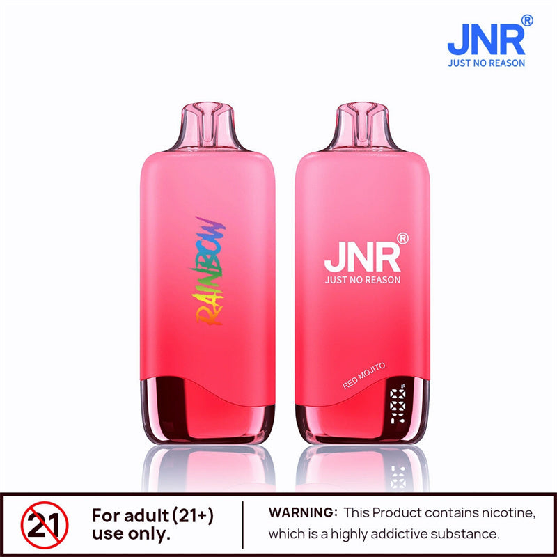 Jnr Rainbow 10500 Puffs Bar Dual Mesh Vaper Disposable Vapes With Display-600mAh Battery,18ml E-liquid, Multiple Nicotine 25 Flavors