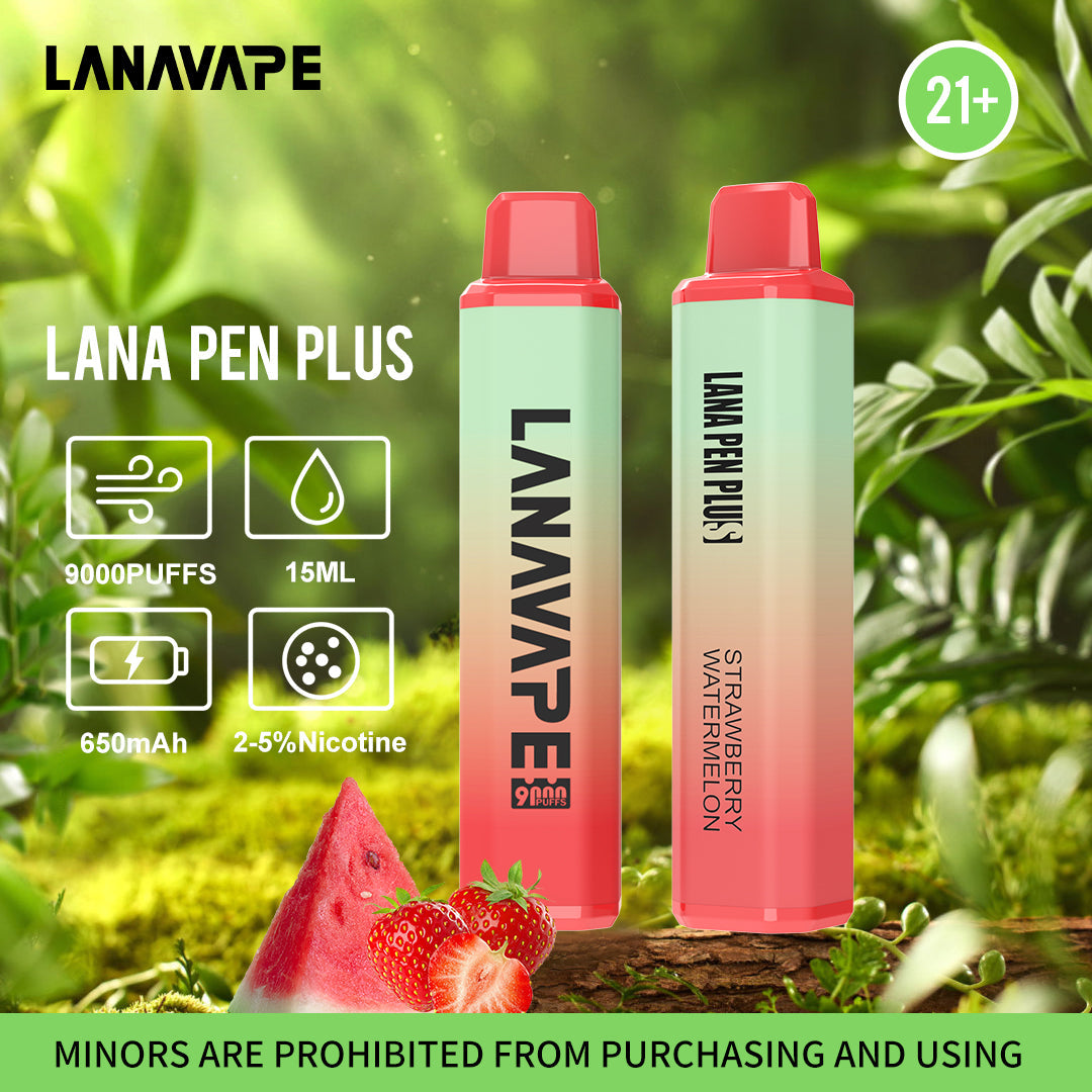 LANA PEN 9000 PLUS Disposable Vape Wholesale-600mAh battery, 12ml E-liquid, Multiple Nicotine 18 Flavors