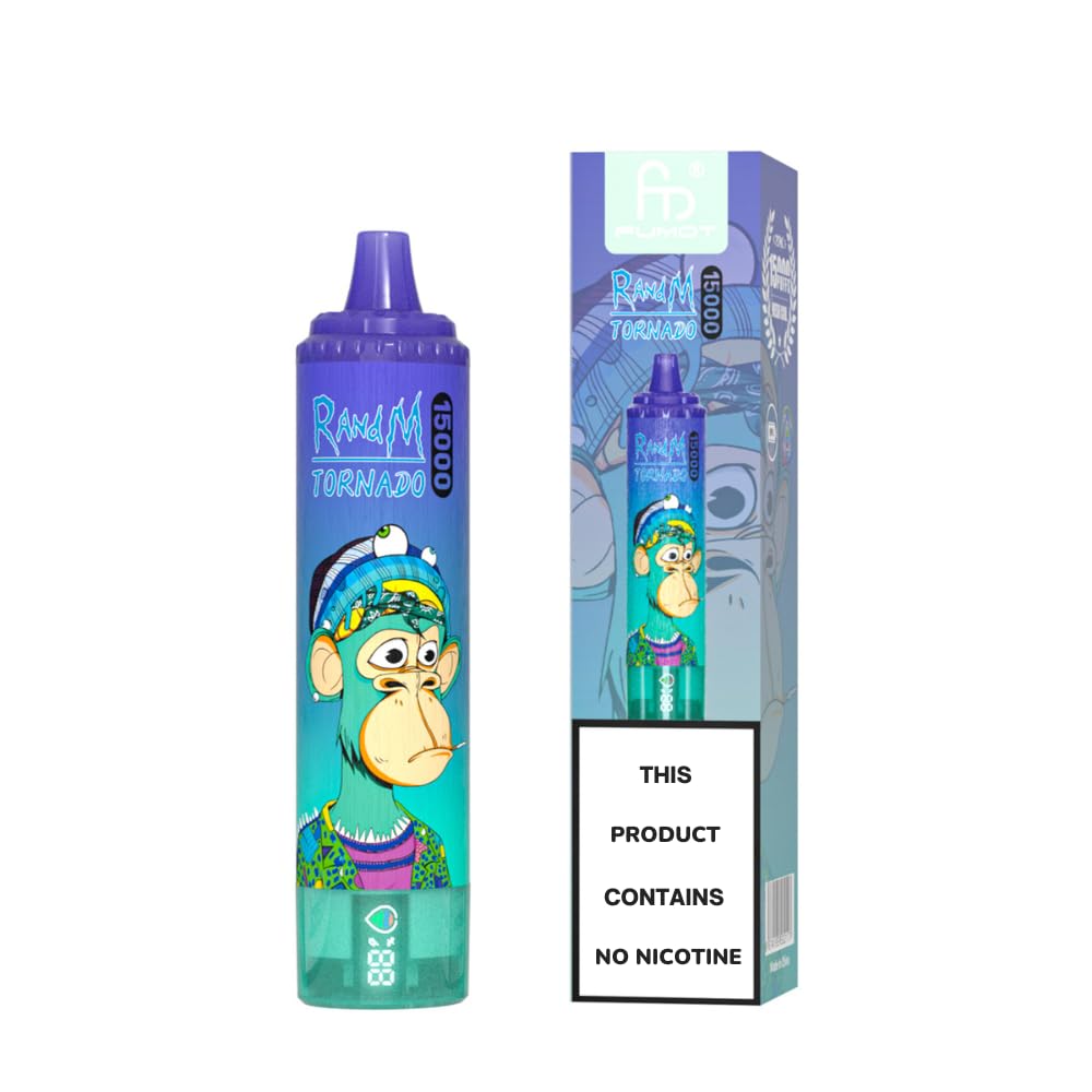 RandM Tornado 15000 puff Disposable Vape 850mAh 25ML 45 Flavors.