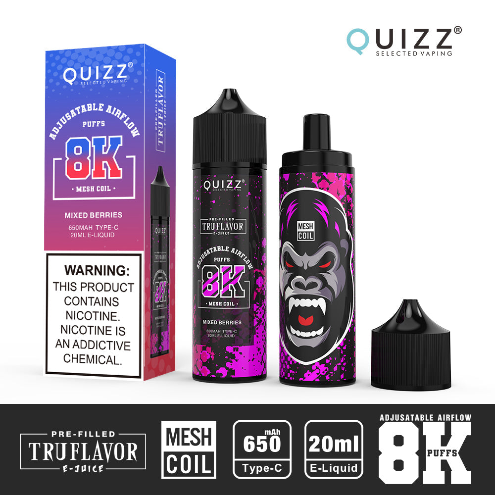 QUIZZ VAPMOD QD62V2 8000Puffs Disposable Vape Wholesale