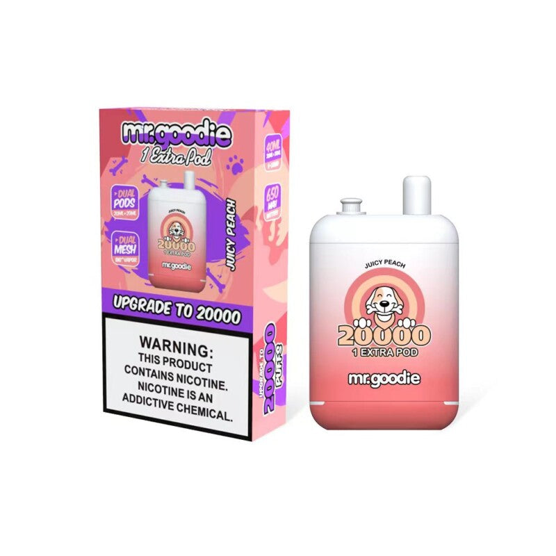 Mr.Goodie 20000 Puffs Vape - 40ml E-liquid, 2%-5% Nicotine, 12 Flavors
