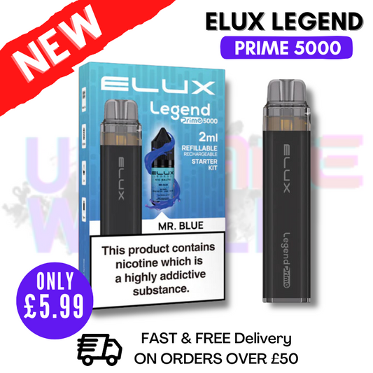 Mr Blue Elux Legend PRIME 5000 Puff Disposable Kit