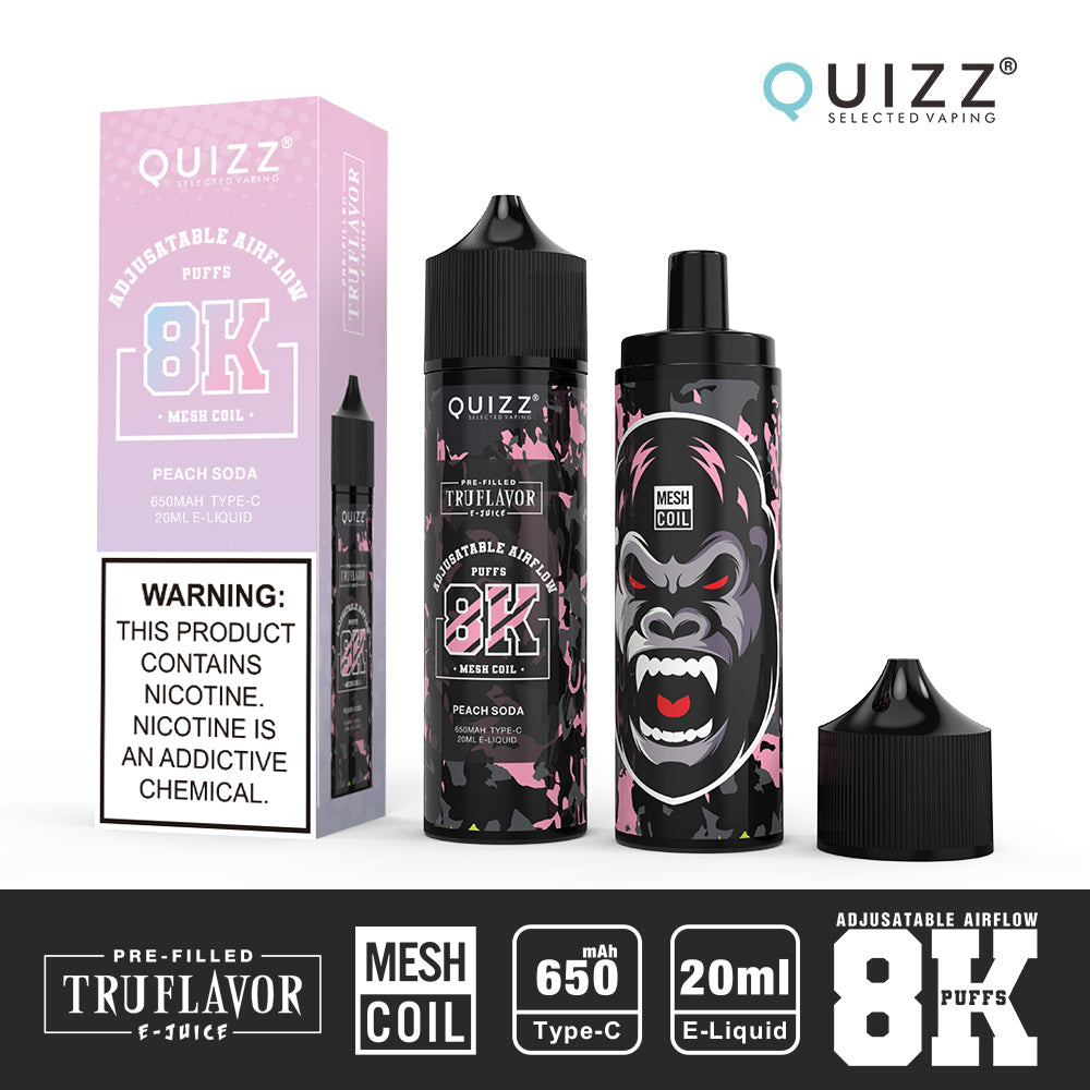 QUIZZ VAPMOD QD62V2 8000Puffs Disposable Vape Wholesale