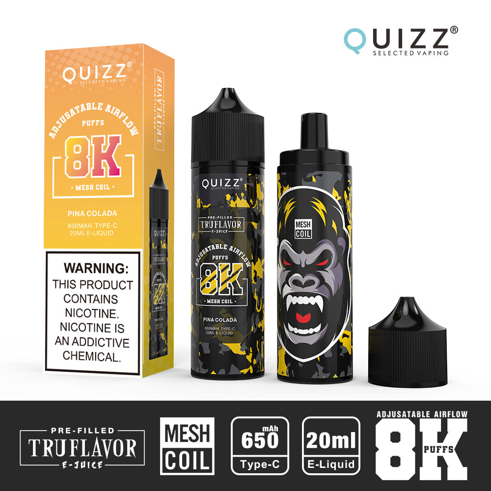 QUIZZ VAPMOD QD62V2 8000Puffs Disposable Vape Wholesale
